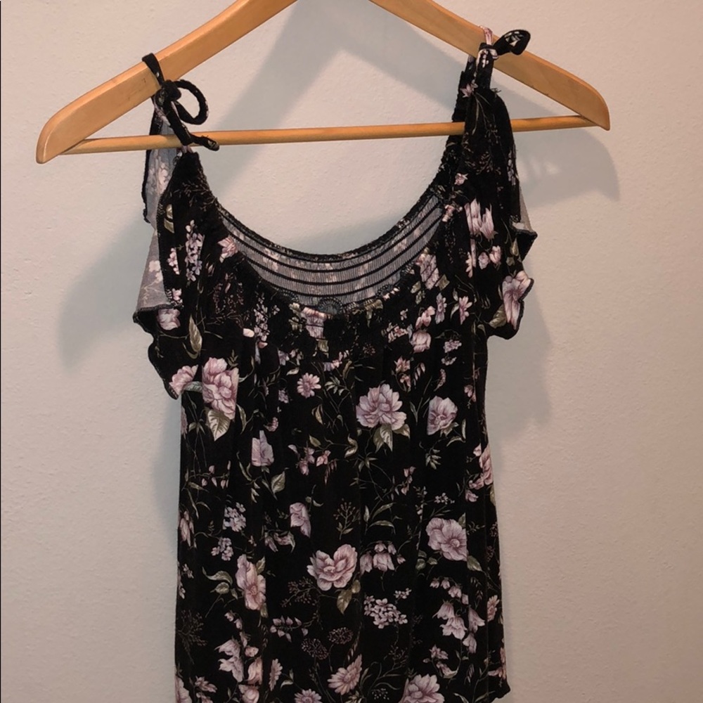 Floral off the shoulder top